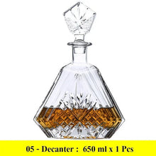 Load image into Gallery viewer, Glass Whiskey Decanter - 06 options