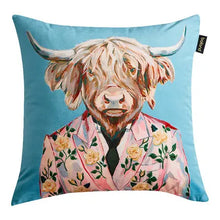 Load image into Gallery viewer, Cushion cover Cool Animals - velvet fabric