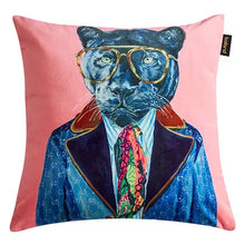 Load image into Gallery viewer, Cushion cover Cool Animals - velvet fabric