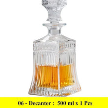 Load image into Gallery viewer, Glass Whiskey Decanter - 06 options