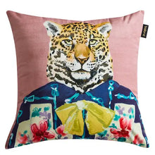 Load image into Gallery viewer, Cushion cover Cool Animals - velvet fabric