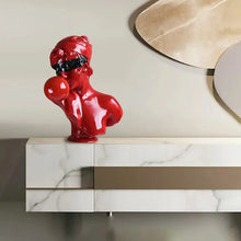 Load image into Gallery viewer, Red European sculptures - contemporary style