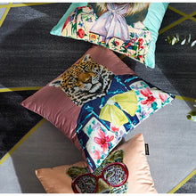 Load image into Gallery viewer, Cushion cover Cool Animals - velvet fabric