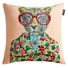 Load image into Gallery viewer, Cushion cover Cool Animals - velvet fabric