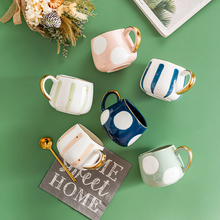 Load image into Gallery viewer, Exclusive Mugs stripes and dots - ceramic & porcelain