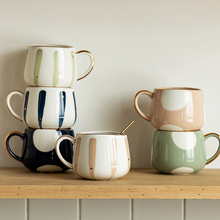 Load image into Gallery viewer, Exclusive Mugs stripes and dots - ceramic & porcelain