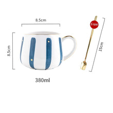 Load image into Gallery viewer, Exclusive Mugs stripes and dots - ceramic & porcelain