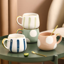 Load image into Gallery viewer, Exclusive Mugs stripes and dots - ceramic & porcelain