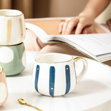 Load image into Gallery viewer, Exclusive Mugs stripes and dots - ceramic & porcelain