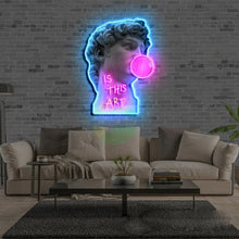 Load image into Gallery viewer, Contemporary David Neon Lights - Is This Art