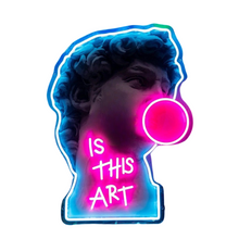 Load image into Gallery viewer, Contemporary David Neon Lights - Is This Art
