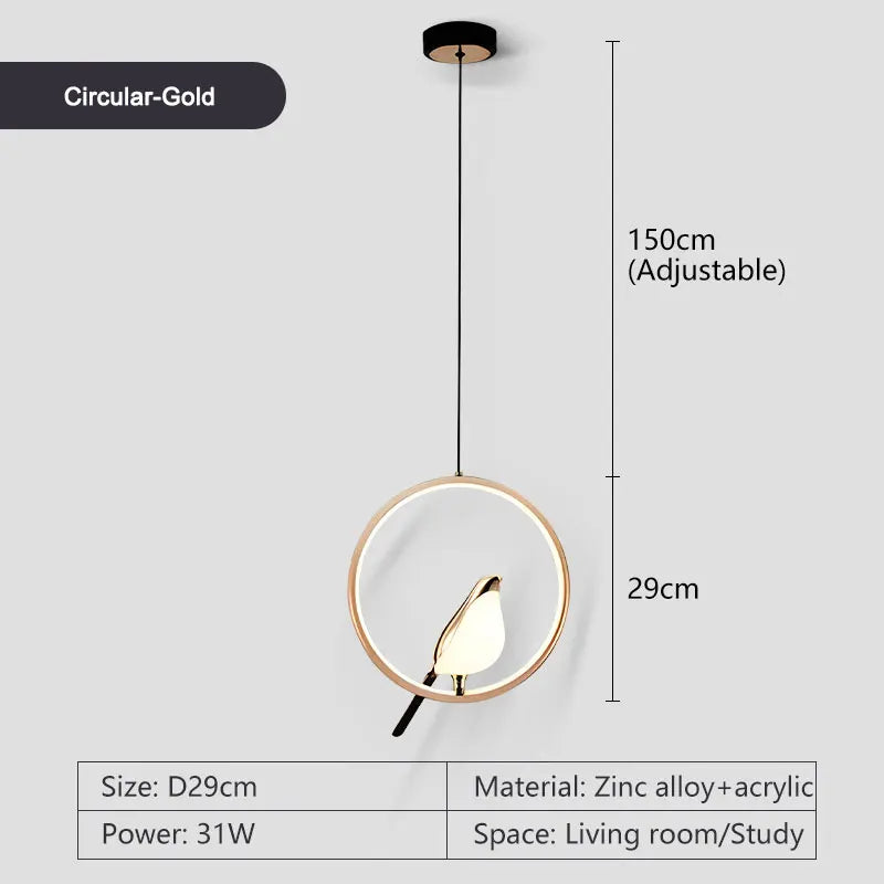 Rotatable Bird Pendant - 02 options