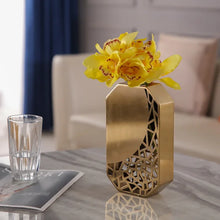 Load image into Gallery viewer, Luxury Golden Flower Vase - 02 sizes
