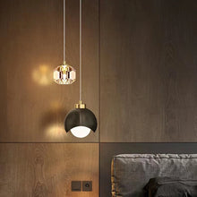 Load image into Gallery viewer, Equilibrium Double Pendant - Crystal &amp; Metal
