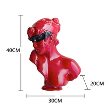 Load image into Gallery viewer, Red European sculptures - contemporary style
