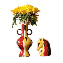 Load image into Gallery viewer, Luxury Ceramic Vase and Horse Statue
