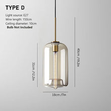 Load image into Gallery viewer, Amber Glass Pendant - 04 models
