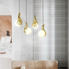 Load image into Gallery viewer, Contemporary Hands Lamp - Wall and Ceiling style
