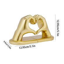 Load image into Gallery viewer, Bookends for Shelves Heart Hands
