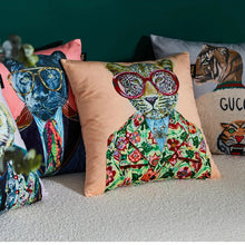 Load image into Gallery viewer, Cushion cover Cool Animals - velvet fabric
