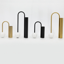 Load image into Gallery viewer, Modern vases Dalton - marble &amp; iron
