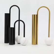 Load image into Gallery viewer, Modern vases Dalton - marble &amp; iron
