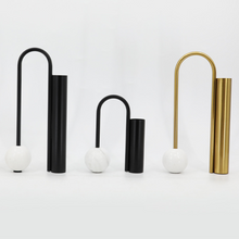 Load image into Gallery viewer, Modern vases Dalton - marble &amp; iron

