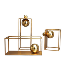 Load image into Gallery viewer, Geometric metal Gold decor - 03 models

