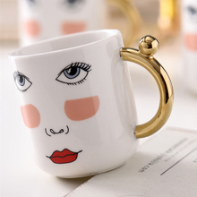 Load image into Gallery viewer, Beauty ceramic 6pcs set - 4mugs+Dispenser+Tray
