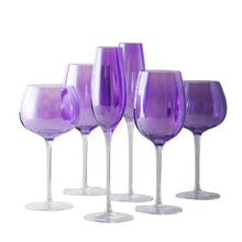 Load image into Gallery viewer, Lead-Free Purple Pearl Crystal - Set 2/4/6pcs
