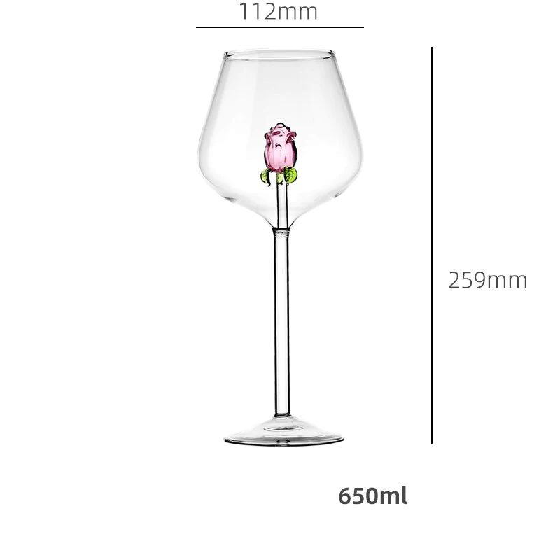 La Vie en Rose Glassess - Wine and Champagne style
