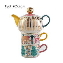 Load image into Gallery viewer, Ceramic Hand Painted Ceramic Tea Set - 3pcs
