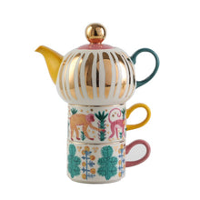 Load image into Gallery viewer, Ceramic Hand Painted Ceramic Tea Set - 3pcs
