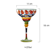 Load image into Gallery viewer, Cocktail Handapainted Crystal Glass
