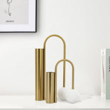 Load image into Gallery viewer, Modern vases Dalton - marble &amp; iron
