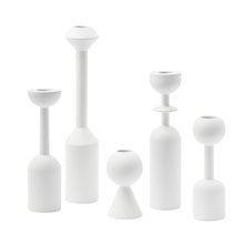 Load image into Gallery viewer, Nordic Black Wooden Candle Holders - Set 5pcs
