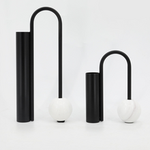Load image into Gallery viewer, Modern vases Dalton - marble &amp; iron
