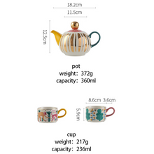 Load image into Gallery viewer, Ceramic Hand Painted Ceramic Tea Set - 3pcs
